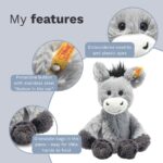 Steiff Dinkie Donkey, cute cuddly toy with plastic eyes, children, boys & girls, Friends - Image 4