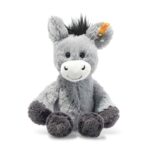 Steiff Dinkie Donkey, cute cuddly toy with plastic eyes, children, boys & girls, Friends