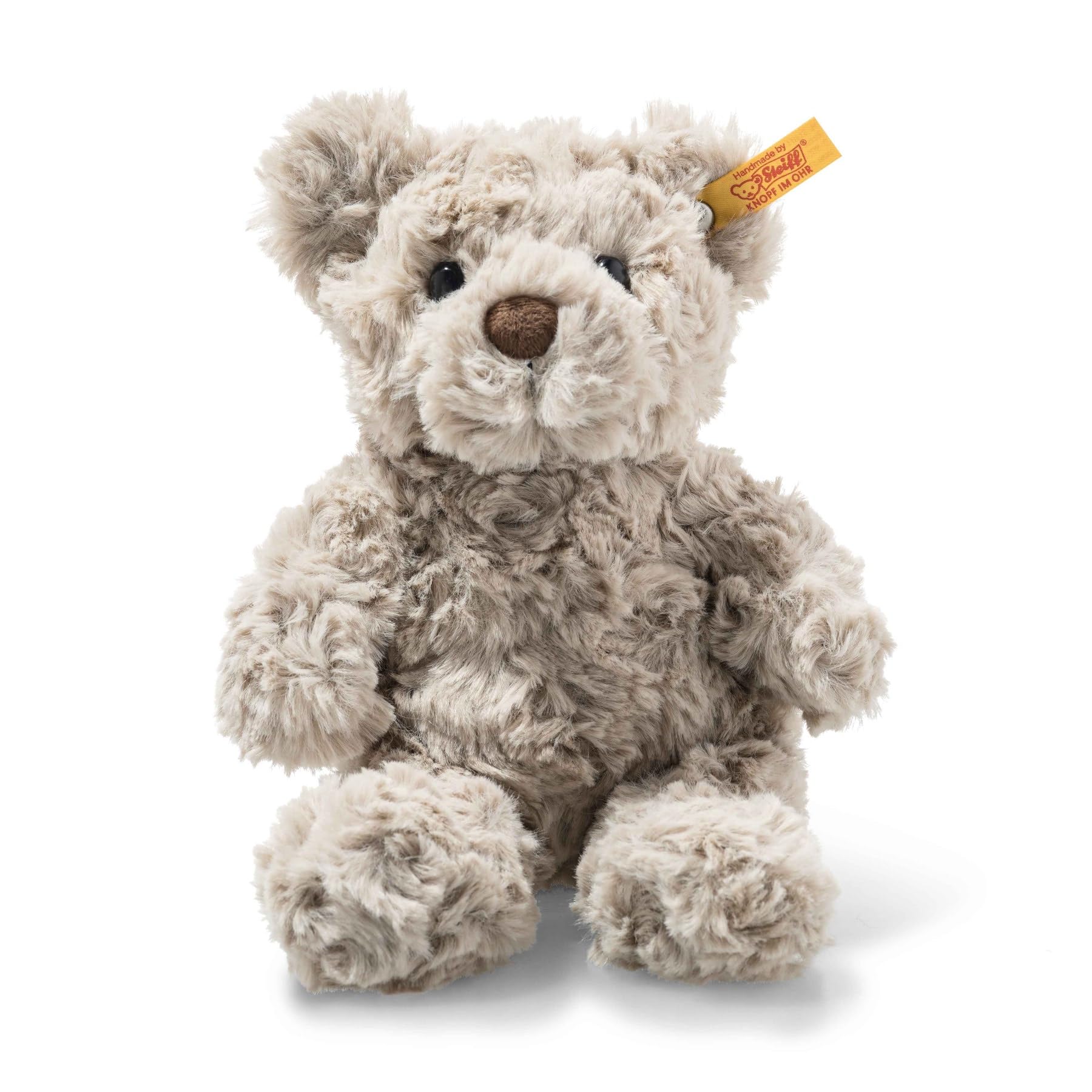 71ZUZMXodQL Steiff 113413 Soft Cuddly Friends Honey Teddy Bear, Grey, 18 cm - Image 1