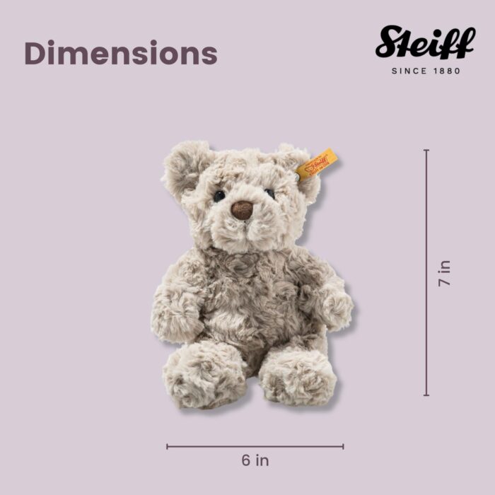 Steiff 113413 Soft Cuddly Friends Honey Teddy Bear, Grey, 18 cm - Image 3