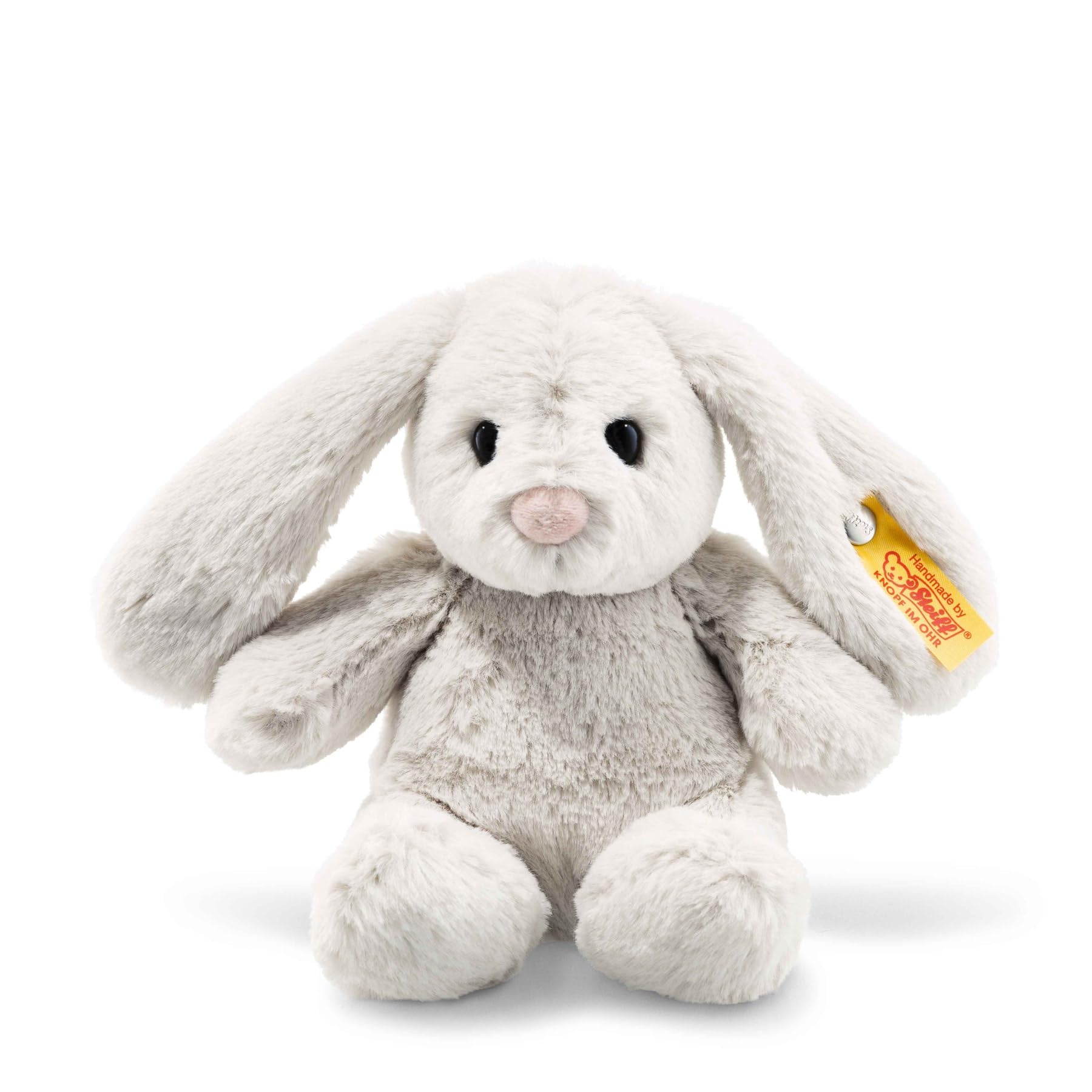71m4iqOCJLL Steiff Soft Cuddly Friends Hoppie Rabbit, Light Grey, 18, 80463, Rainy Day - Image 1
