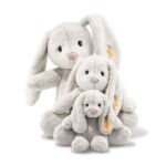 Steiff Soft Cuddly Friends Hoppie Rabbit, Light Grey, 18, 80463, Rainy Day - Image 5