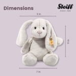 Steiff Soft Cuddly Friends Hoppie Rabbit, Light Grey, 28 cm, 80470, Rainy Day - Image 2