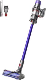 Dyson V11 Advanced cordless stick vacuum cleaner, 200 AW, 60min, Hair de-tangling (Nickel/Purple)