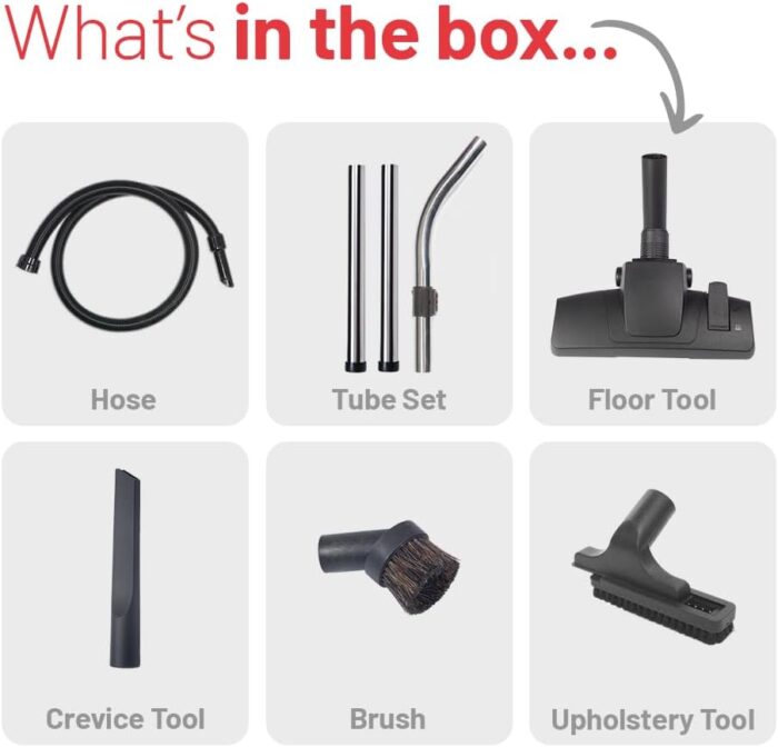 Henry HVR 160-11 Bagged Cylinder Vacuum, 620 W, 6 Litres, Red and Black