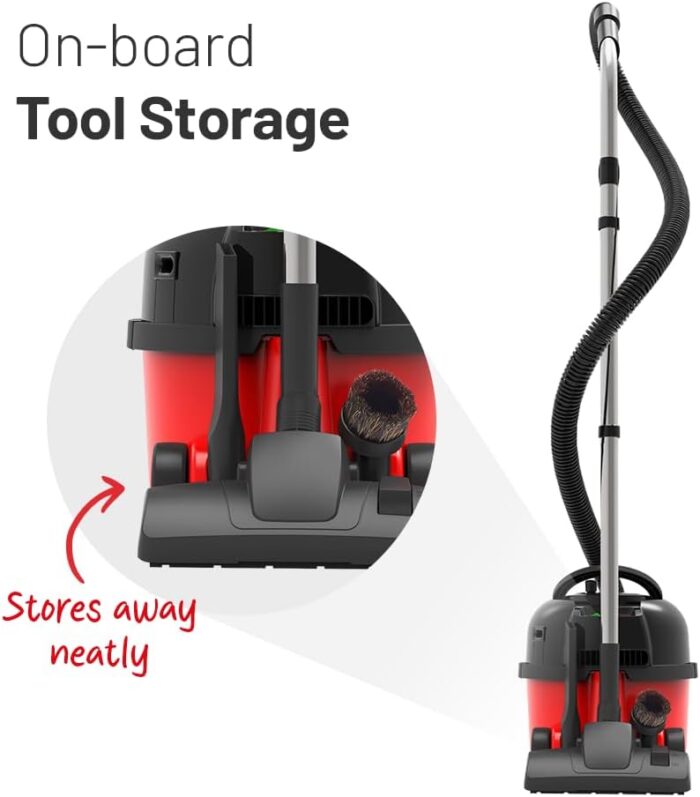 Henry HVR 160-11 Bagged Cylinder Vacuum, 620 W, 6 Litres, Red and Black