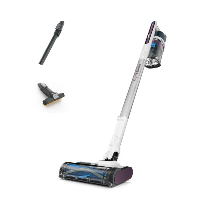 Shark PowerPro Cordless Stick Vacuum Cleaner, Lightweight, Floor Detect Technology, Anti-Hair Wrap Technology, Anti-Allergen Complete Seal, Flexible, Handheld mode, Navy Metallic, IZ380UK