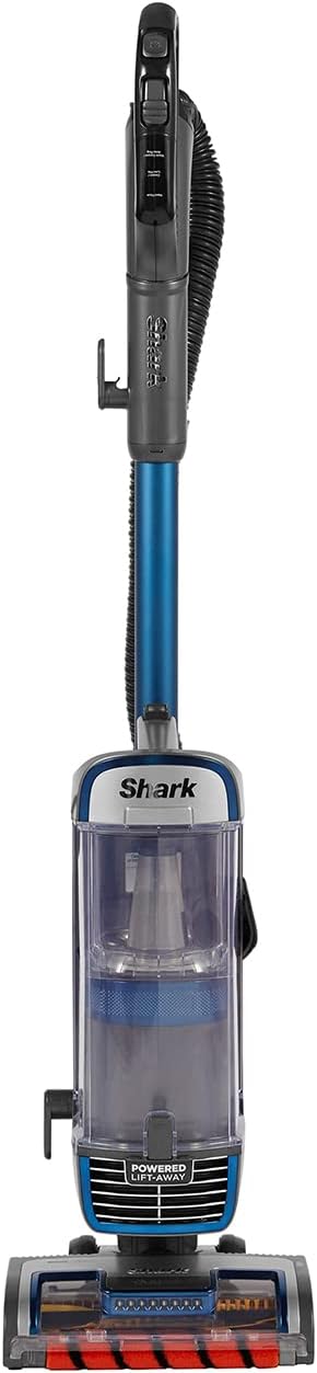 51ZG2ebka2L._AC_SL1400 Shark Corded Upright Vacuum Cleaner with Anti Hair Wrap Technology, DuoClean Floorhead, Powered Lift-Away, Anti-Allergen Complete Seal and 2 Attachments including Pet Tool, 8m Cord, Blue, NZ850UKT