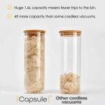 Halo Capsule Cordless Vacuum Cleaner | Converts to a Handheld Vacuum Cleaner | Best Buy Which? 2025 & Good Housekeeping 2025 | 6 Bags & Wall Dock | 60 Min Run & Lightweight | Carpets & Hard Floors