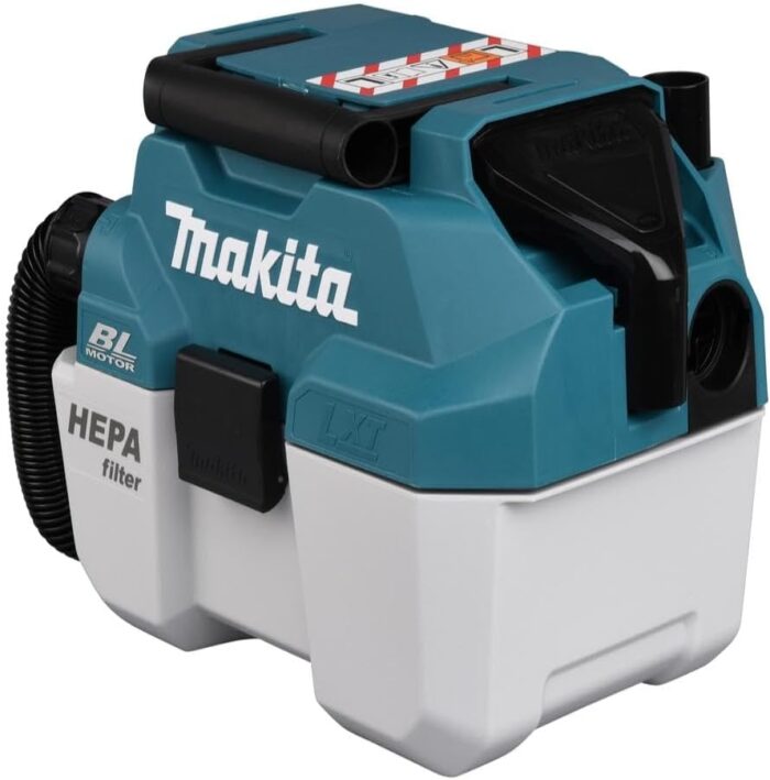 Makita DVC750LZ 18V Li-ion LXT Brushless L-Class Vacuum Cleaner - Batteries and Charger Not Included, Blue