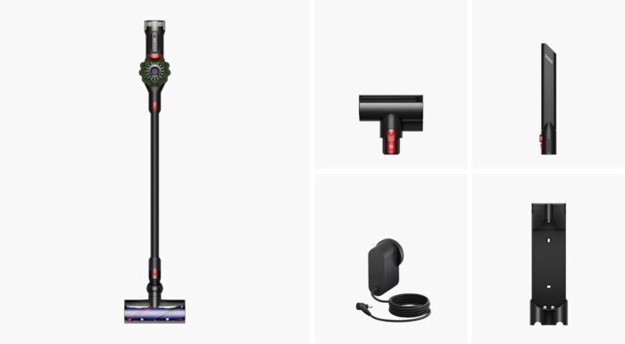 Dyson V8 Cyclone Cordless Vacuum Cleaner, 150 Air Watts, Up to 60 Min Run Time, Triggerless Operation, 7‑Cell Battery, Root Cyclone Separation, 50% More Dirt Removal