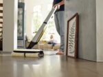 Kärcher Floor Cleaner FC 7 Cordless, Floor Cleaner with 4 Microfibre Rollers, Battery Runtime: approx. 45 min, Area Performance per Battery Charge: approx. 175 m², White