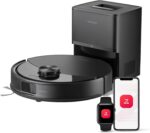 roborock Q10 S5+ Robot Vacuum, Self-Emptying, 10000Pa Suction, Up to 7 Weeks of Hands Free Cleaning, Dual Anti-Tangle Design, VibraRise 2.0&Auto Lifting Mopping System, Obstacle Avoidance (Black)