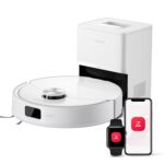 roborock Q10 S5+ Robot Vacuum, Self-Emptying, 10000Pa Suction, Up to 7 Weeks of Hands Free Cleaning, Dual Anti-Tangle Design, VibraRise 2.0&Auto Lifting Mopping System, Obstacle Avoidance (Black)