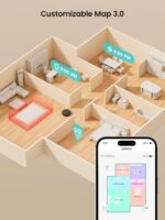 Lefant M2 Robot Vacuum Cleaner with Mop, Powerful 6000Pa Suction, dToF Laser Navigation, 2.4G/5G Wi-Fi, App/Alexa/Apple Watch Control, 140min Runtime, Ideal for Pet Hair, Carpets & Hard Floors