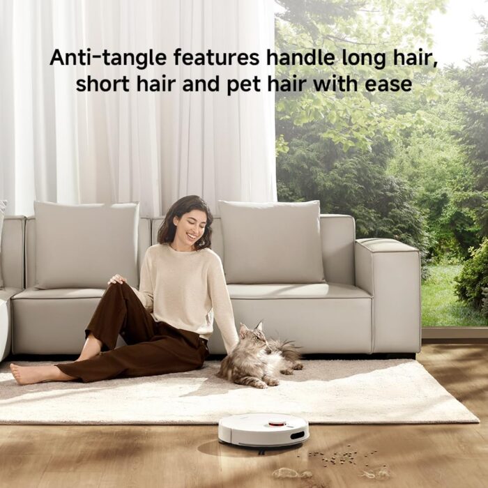 XIAOMI H40 Self-Emptying Robot Vacuum with Mop, Up to 90 Days Freedom from Maintenance, Powerful 10000Pa Suction, LDS Navigation,Anti-Tangle System, App and Voice Control