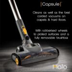 Halo Capsule Cordless Vacuum Cleaner | Converts to a Handheld Vacuum Cleaner | Best Buy Which? 2025 & Good Housekeeping 2025 | 6 Bags & Wall Dock | 60 Min Run & Lightweight | Carpets & Hard Floors
