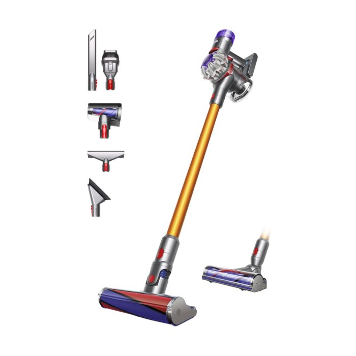 Dyson V8 Advanced Cordless Vacuum Cleaner, 130 AW, up to 40 min runtime, De-tangling Motorbar, removes Pet hair, cordless handheld