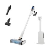 Shark Clean & Empty Cordless Vacuum Cleaner with Auto-Empty System, Lightweight Anti Hair Wrap Vacuum with Pet & Crevice Tools, 40 Mins, Charging Dock, LED Headlights, White,Mohogany, BU3521UKTSB