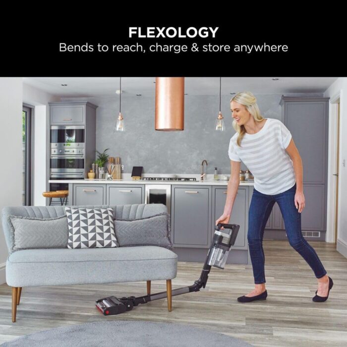 Shark Stratos Cordless Stick Vacuum Cleaner Pet Pro with Anti Hair Wrap Plus, 120 Mins Run-Time (2 Batteries), Clean Sense IQ & Anti-Odour, Pet, Crevice & Multi-Surface Tools, Charcoal/Silver IZ420UKT