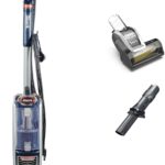 Shark Corded Upright Vacuum Cleaner,0.83L with Anti Hair Wrap Technology & DuoClean, Pet Model, Powered Lift-Away, LED Headlights, Anti-Allergen, 8m Cord, 750W, 3 Attachments, Navy/Orange, NZ801UKT