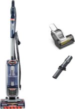 Shark Corded Upright Vacuum Cleaner,0.83L with Anti Hair Wrap Technology & DuoClean, Pet Model, Powered Lift-Away, LED Headlights, Anti-Allergen, 8m Cord, 750W, 3 Attachments, Navy/Orange, NZ801UKT