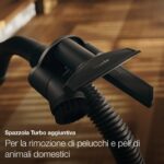 Miele Boost CX1 Parquet – Performance, Compact and Handy Vacuum Cleaner with Vortex Technology and HEPA Filter, Parquet Brush, White & Rose Gold with Tinted Collector