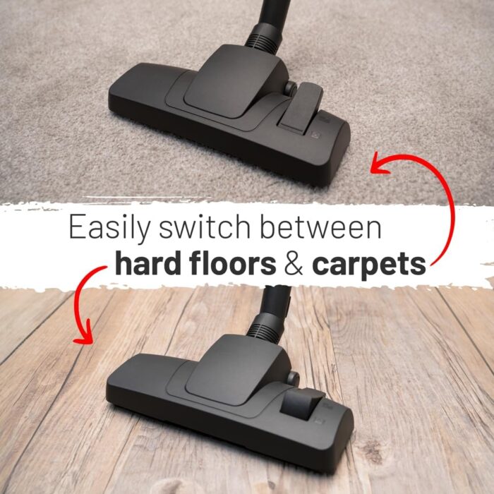 Henry XL Plus NRV370 Cylinder Vacuum Cleaner, 15L, Red Black