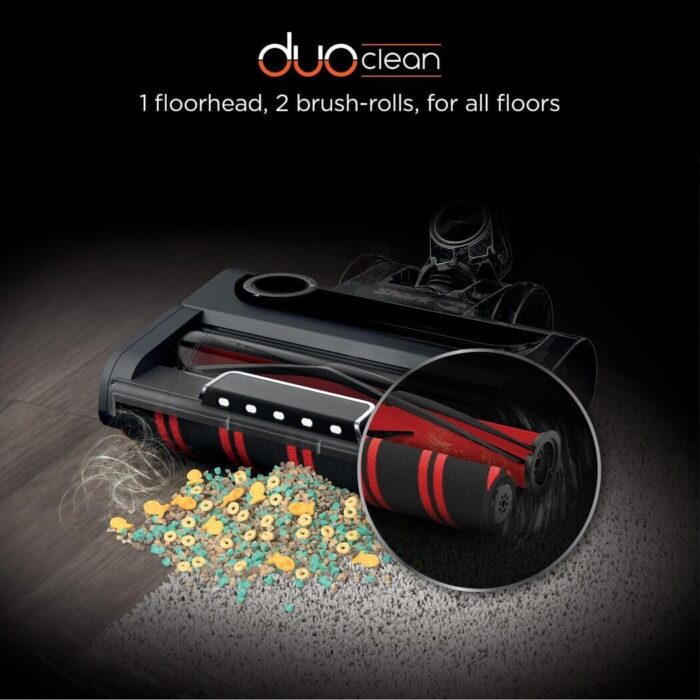 Shark Stratos Cordless Stick Vacuum Cleaner Pet Pro with Anti Hair Wrap Plus, 120 Mins Run-Time (2 Batteries), Clean Sense IQ & Anti-Odour, Pet, Crevice & Multi-Surface Tools, Charcoal/Silver IZ420UKT