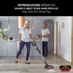 Shark Stratos Cordless Stick Vacuum Cleaner Pet Pro with Anti Hair Wrap Plus, 120 Mins Run-Time (2 Batteries), Clean Sense IQ & Anti-Odour, Pet, Crevice & Multi-Surface Tools, Charcoal/Silver IZ420UKT