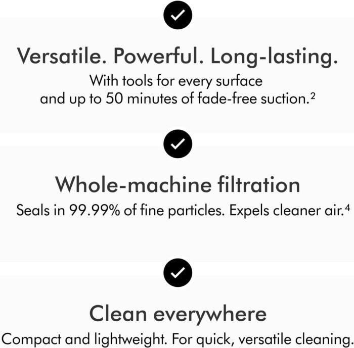 Dyson Car+Boat handheld vacuum cleaner, 115 AW, 50min, deep cleaning on the go (Silver)