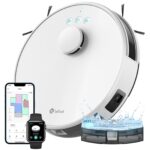 Lefant M2 Robot Vacuum Cleaner with Mop, Powerful 6000Pa Suction, dToF Laser Navigation, 2.4G/5G Wi-Fi, App/Alexa/Apple Watch Control, 140min Runtime, Ideal for Pet Hair, Carpets & Hard Floors