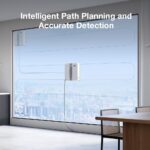 ECOVACS WINBOT MINI Window Cleaning Robot - Compact Design, Dual Nozzles with Ultrasonic Spray, 9-stage Protection System, Intelligent Path Planning, 3 Cleaning Modes, Anti-Slipping System - Grey