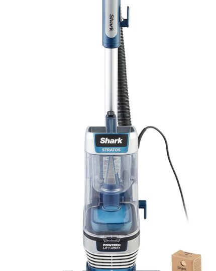 Shark Stratos XL 2.6 Litre Corded Upright Vacuum Cleaner with Anti Hair Wrap Plus & Anti Odour, Pet, Crevice and Multi-Surface Tools, Transforms to Portable Vacuum, 800W 2.6 ltrs, Navy Blue AZ3000UKT