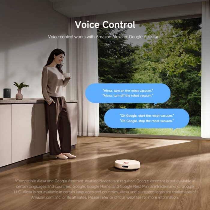 XIAOMI H40 Self-Emptying Robot Vacuum with Mop, Up to 90 Days Freedom from Maintenance, Powerful 10000Pa Suction, LDS Navigation,Anti-Tangle System, App and Voice Control