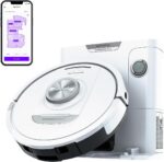 Shark PowerDetect Robot Vacuum with 60-Day Self-emptying Base - For Carpets, Hard Floors and Pet Hair - 3D LiDAR Navigation - Wi-Fi / App - Odour Cartridge and 2 Brushes Incl. - White