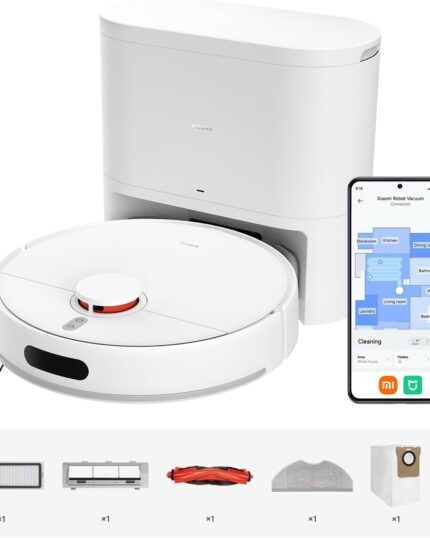 XIAOMI H40 Self-Emptying Robot Vacuum with Mop, Up to 90 Days Freedom from Maintenance, Powerful 10000Pa Suction, LDS Navigation,Anti-Tangle System, App and Voice Control