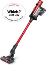 Henry Quick Cordless Stick Vacuum Cleaner, HEN.100, Up to 60 Mins Runtime, Dust-free Emptying, Powerful Cleaning, Interchangeable Battery, Lightweight, Red
