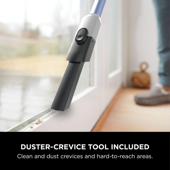 Shark Detect Clean & Empty Cordless Vacuum Cleaner with Auto-Empty System, Lightweight & Flexible Anti Hair Wrap Vacuum with Pet & Duster-Crevice Tools, 60 Mins Run-Time, Dock, Cloudy Blue IW4621UKT