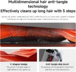 XIAOMI H40 Self-Emptying Robot Vacuum with Mop, Up to 90 Days Freedom from Maintenance, Powerful 10000Pa Suction, LDS Navigation,Anti-Tangle System, App and Voice Control