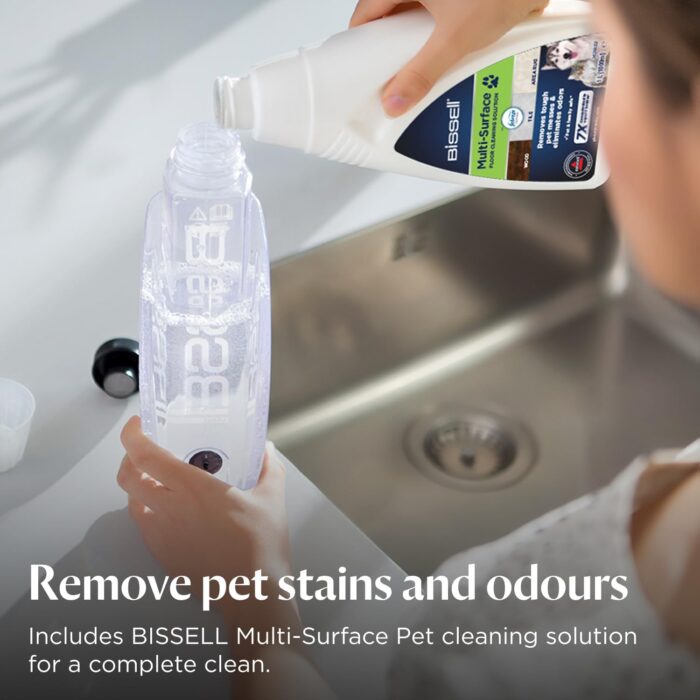 BISSELL CrossWave Pet Pro, 3-in-1 Multi-Surface Wet and Dry Vacuum Cleaner, Floor Cleaner Machine All in 1 Step, Vacuums, Washes & Dries, Hard Floors & Area Rugs, For Pet Owners, Corded, 2224E