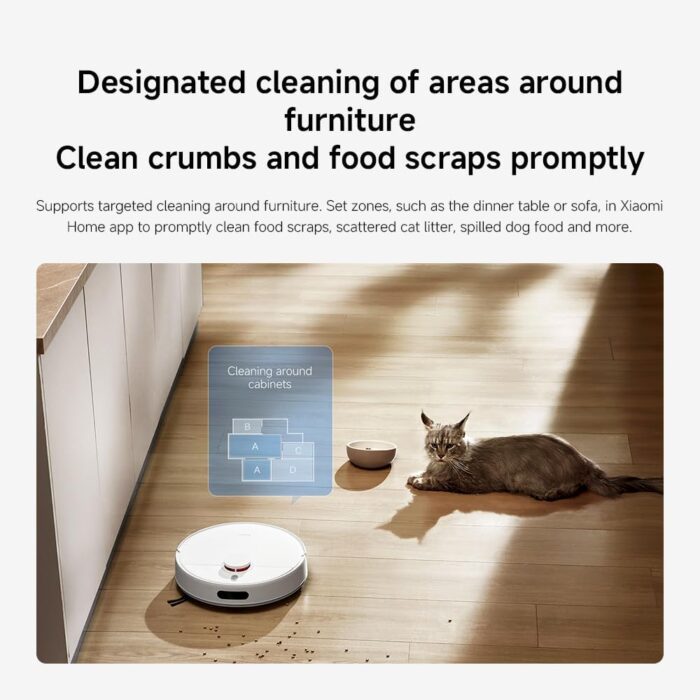 XIAOMI H40 Self-Emptying Robot Vacuum with Mop, Up to 90 Days Freedom from Maintenance, Powerful 10000Pa Suction, LDS Navigation,Anti-Tangle System, App and Voice Control