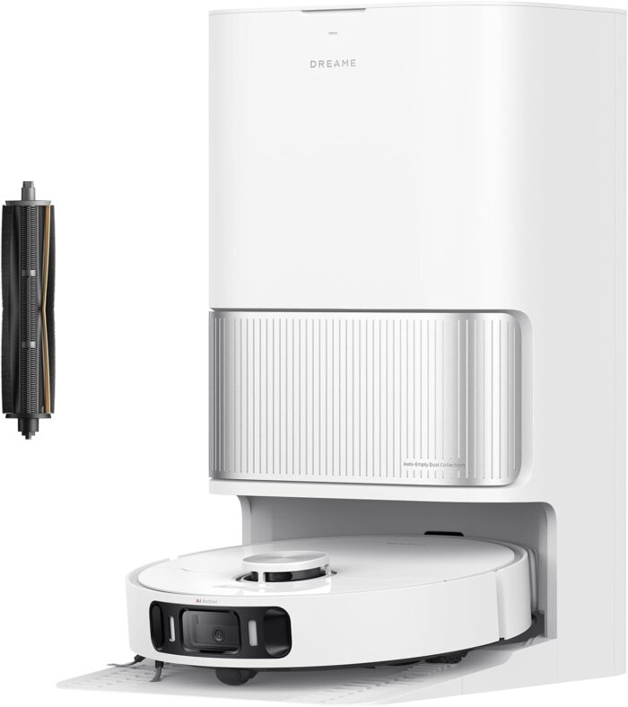 dreame L40 Ultra AE Robot Vacuum and Mop, 19,000Pa Suction, Diverse Brush Selection, Flexible Mop & 75°C Self Cleaning Washboard, All-in-One Station, Tangle-Free, Auto Refill, Voice Control