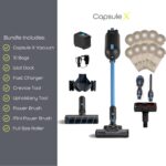 Halo Capsule X Pets Cordless Vacuum Cleaner | Best Buy Which? 2025 & Good Housekeeping 2025| Mini Power Brush, Hard Floor Roller, 10 Bags & Wall Dock | 60 Mins Run | 2.0 Litre Capacity & HEPA Filter