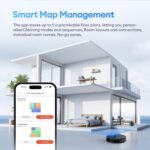 Ultenic T20 Pro Self Emptying Robot Vacuum Cleaner with Mop 8000Pa, 180 Mins Runtime, LiDAR Navigation, Up to 10 Weeks of Hands Free Cleaning Robot Vacuum for Pet Hair, Carpet, All Floors