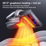 Jimmy BX7 Pro Max Mattress & Bed Vacuum Cleaner 700W Power 15kPa Suction with UV-C Light 65°C Heat & Graphene Tech, Dust Mite Sensor, Negative-ion Function for Mattresses Bed Upholstery Deep Cleaning