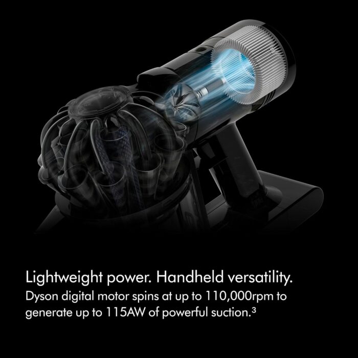 Dyson Car+Boat handheld vacuum cleaner, 115 AW, 50min, deep cleaning on the go (Silver)