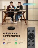 Vexilar Self-Emptying Robot Vacuum Cleaner with Mop, Laser Navigation, Up to 60 Days of Hands-Free Cleaning, 180 Mins Runtime, Strong 8000Pa Suction Robot Vacuum to Clean Floors, Carpets, and Pet Hair