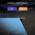 roborock Q10 S5+ Robot Vacuum, Self-Emptying, 10000Pa Suction, Up to 7 Weeks of Hands Free Cleaning, Dual Anti-Tangle Design, VibraRise 2.0&Auto Lifting Mopping System, Obstacle Avoidance (Black)