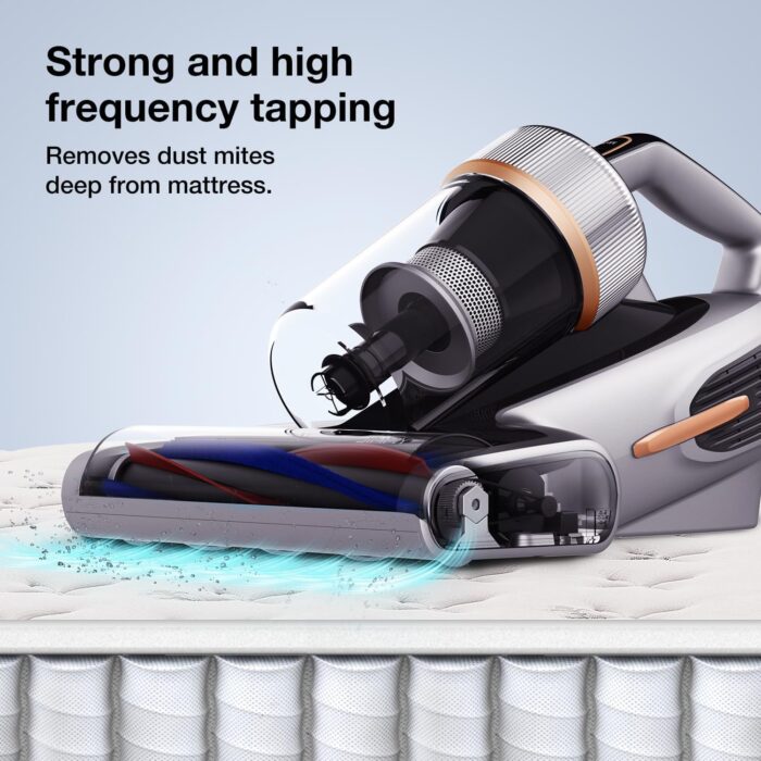 Jimmy BX7 Pro Max Mattress & Bed Vacuum Cleaner 700W Power 15kPa Suction with UV-C Light 65°C Heat & Graphene Tech, Dust Mite Sensor, Negative-ion Function for Mattresses Bed Upholstery Deep Cleaning